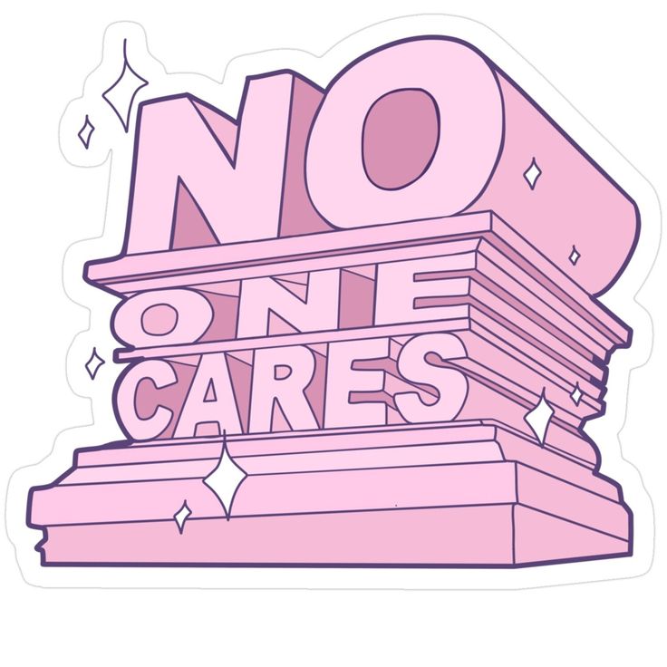 Sticker NO ONE CARES 19