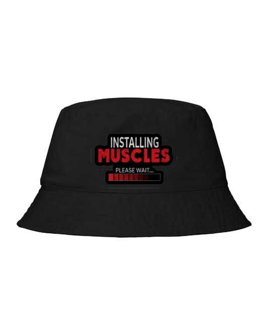 workout gym pilates Bucket hat Fishman hat cap Black 19