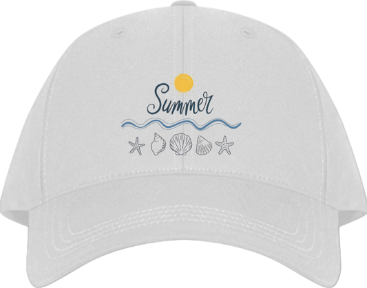 Summer Vibes Baseball cap White 19