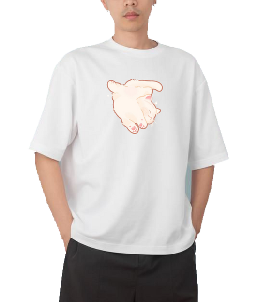 cat One Size t- shirt White 19
