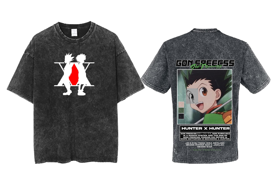 Hunter × Hunter t- shirt One Size Washed Back 19