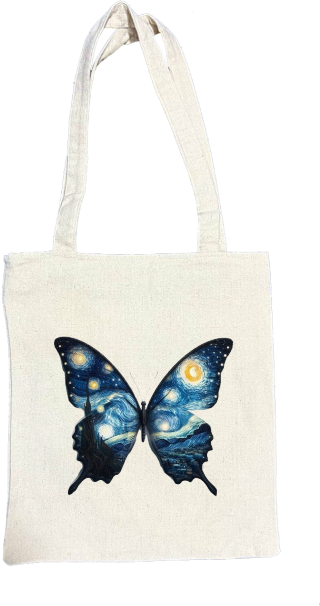 butterflies tote bag Beige 19