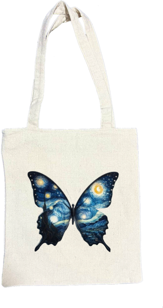 butterflies tote bag Beige 19