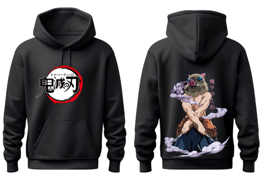 Anime Demon slayer nezuko tanjiro Oversize Hoodie Black 19