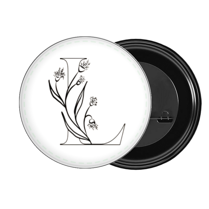 vector letter brooch L 19