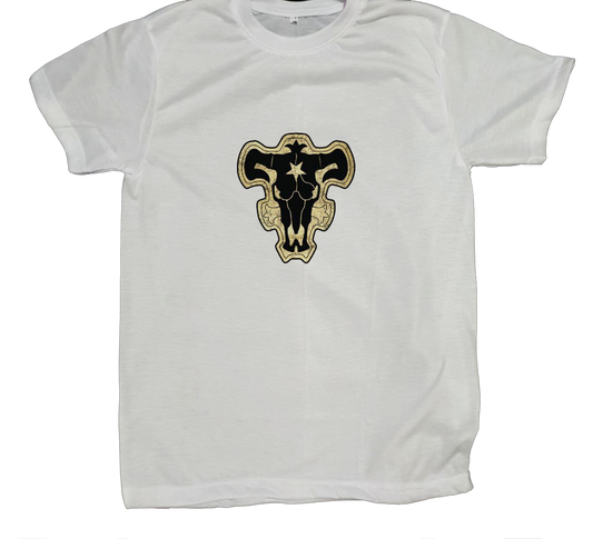 Black clover t- shirt fat White 9