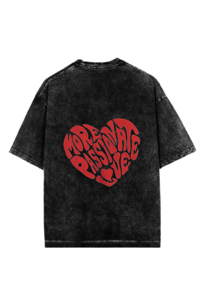 VaIentine coupIe One Size t- shirt Washed Back 19