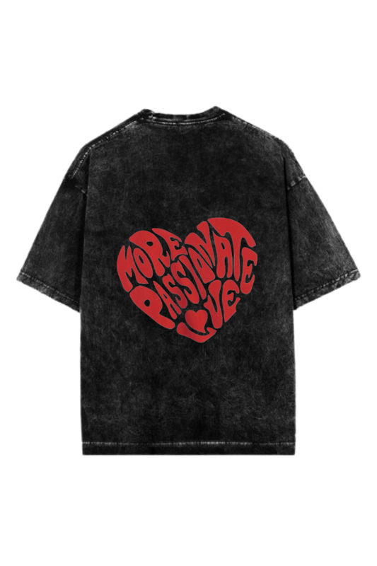 VaIentine coupIe One Size t- shirt Washed Back 19