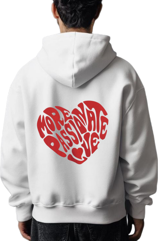VaIentine coupIe Oversize Hoodie White Back 18