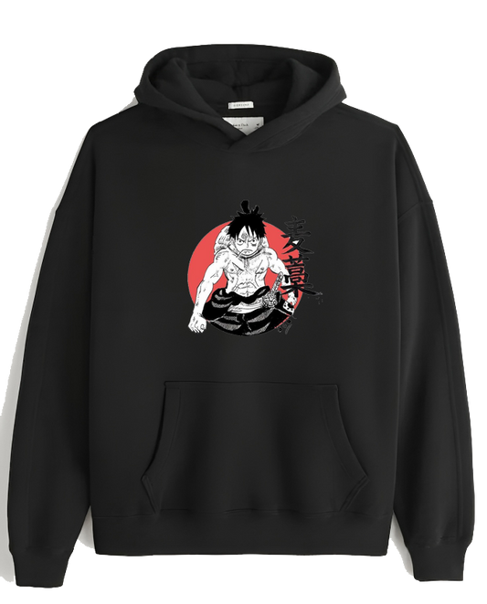 one piece One Size hoodie Black 19