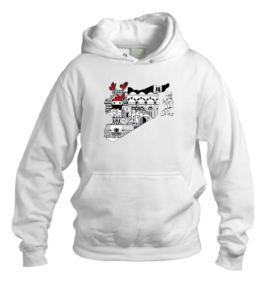Syria One Size hoodie White 19