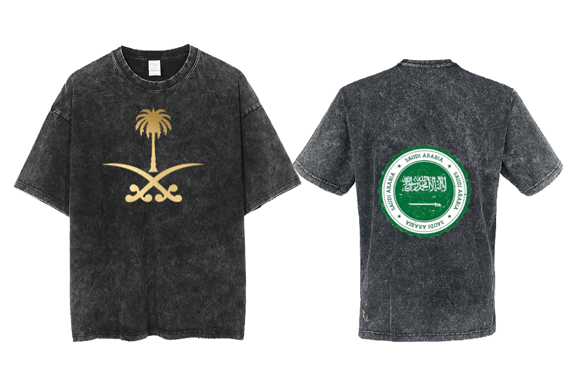 SaudIa Arabia saudi  One Size t- shirt Washed 16