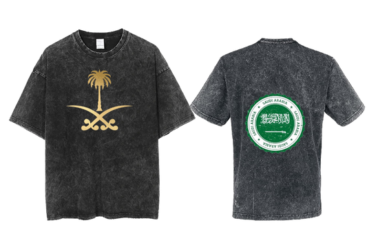 SaudIa Arabia saudi  One Size t- shirt Washed 16