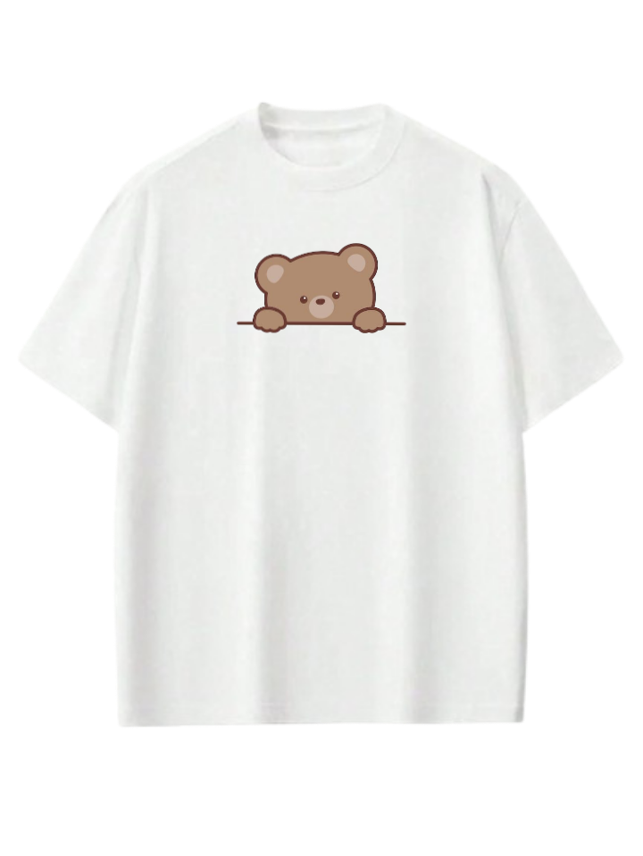 bear t- shirt White  19