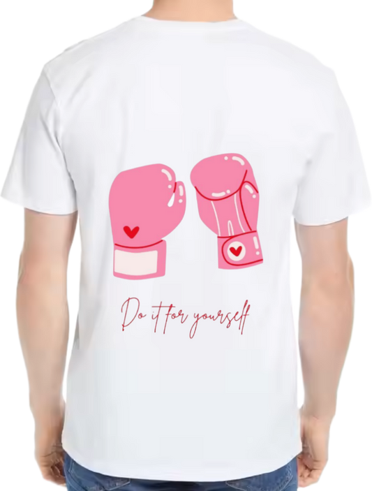 Dait for yourself t- shirt One Size White back 19