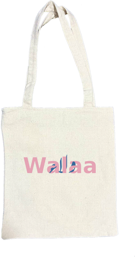 names tote bag beige Walaa 19