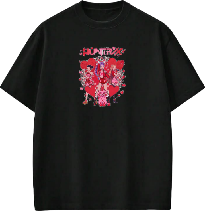 Hunterix kpop  t- shirt Black 19