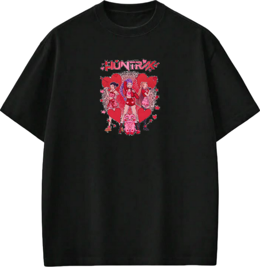 Hunterix kpop  t- shirt Black 19