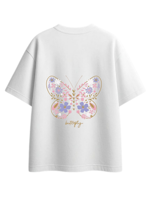 butterflies t- shirt White Back 19