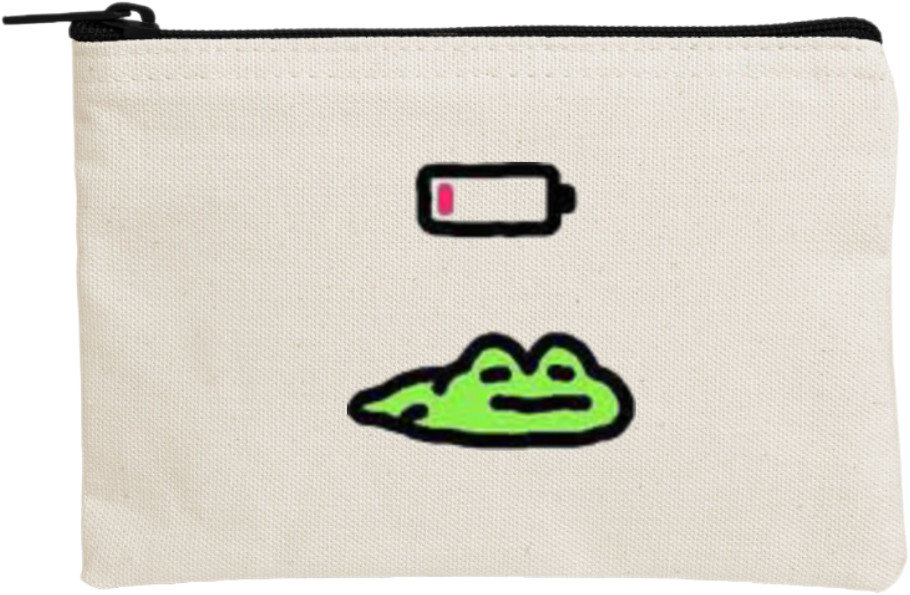 Frog wallet pencil case Beige 19