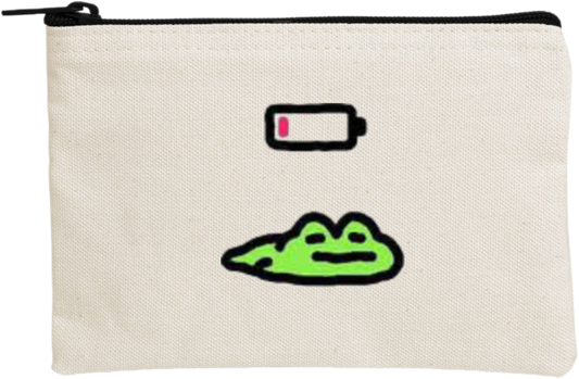 Frog wallet pencil case Beige 19