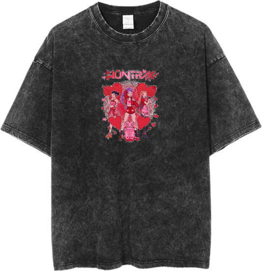 Hunterix kpop  t- shirt Washed  19