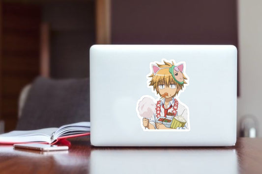 "Maid Sama Anime Sticker, Waterproof Vinyl Festival Decal for Laptop, Water Bottle, Hydro Flask, Skateboard, Luggage, Kawaii Romance Anime Merchandise Gifts