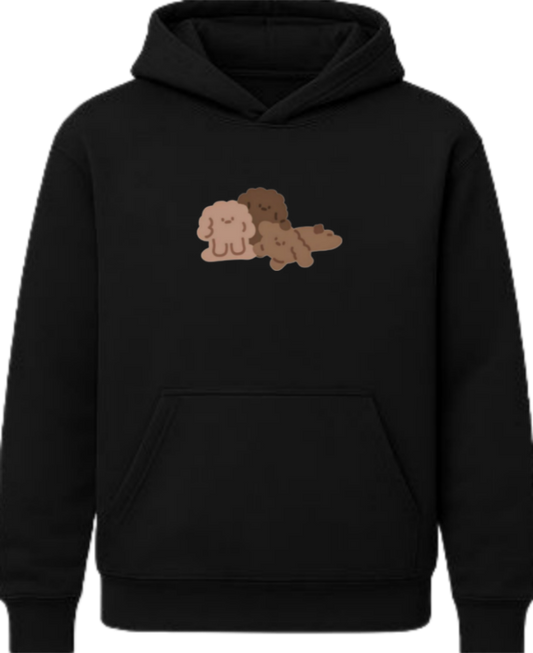 bear Oversize Hoodie Black 19