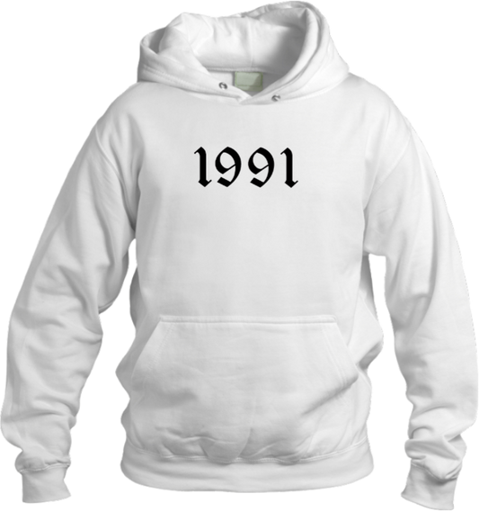 age Oversize Hoodie White  1991