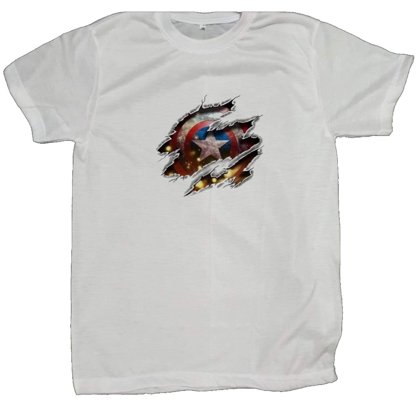 Marvel t- shirt fat White 19