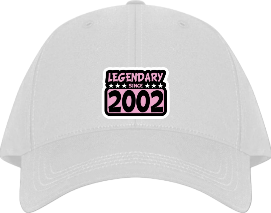 age Baseball cap White 2002