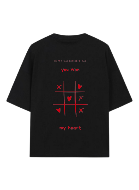 VaIentine coupIe t- shirt Black Back 19