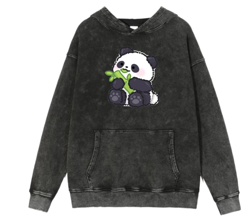 PANDA Oversize Hoodie Washed 19