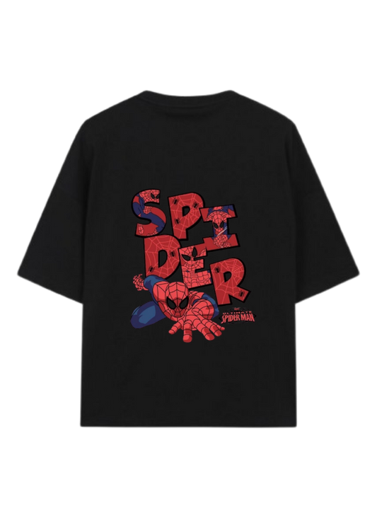 Spiderman t- shirt One Size Black Back 19