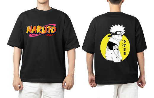 Naruto Shippuden t- shirt One Size Black Back 19
