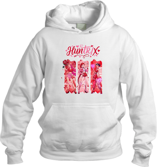 Hunterix kpop Oversize  Hoodie White 19