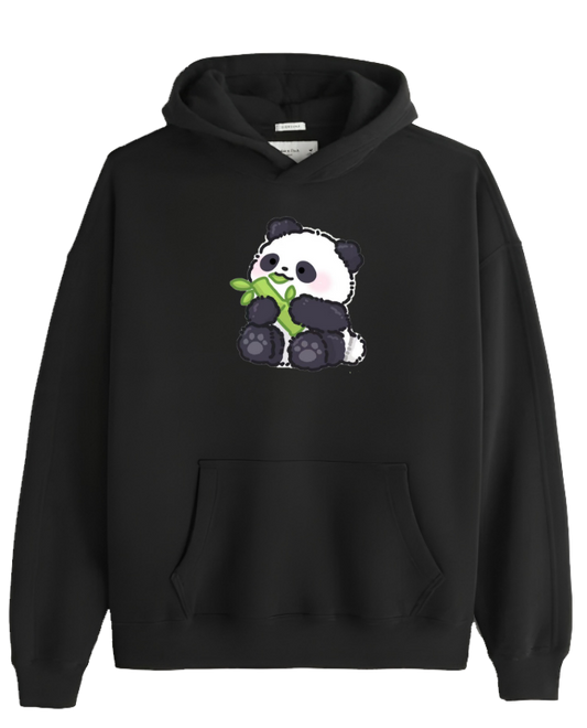 PANDA Oversize Hoodie Black 19