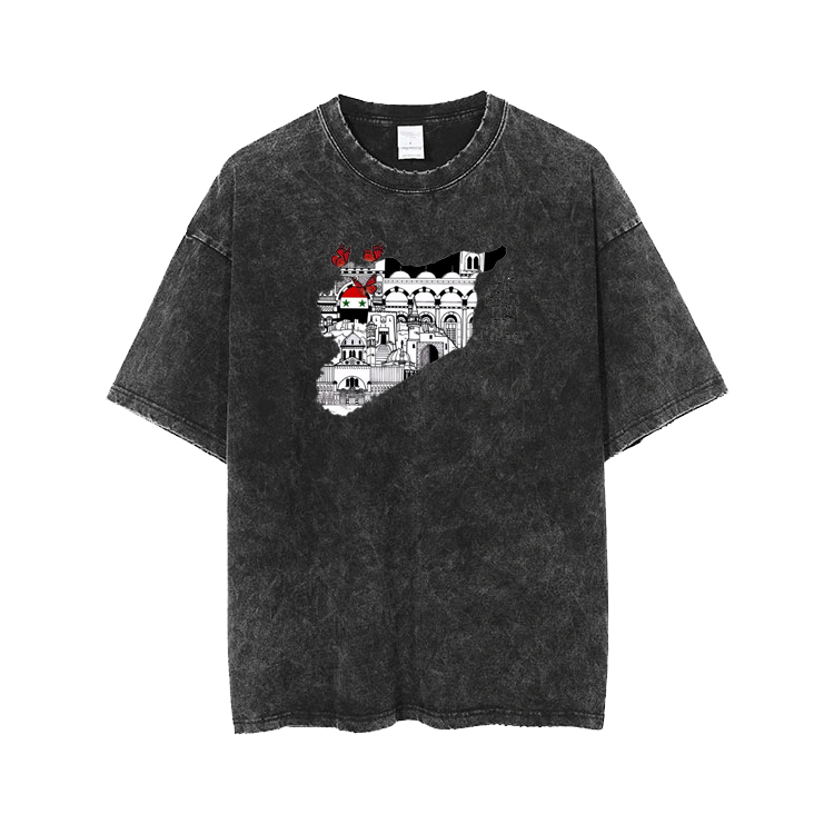 Syria t- shirt One Size Washed 19