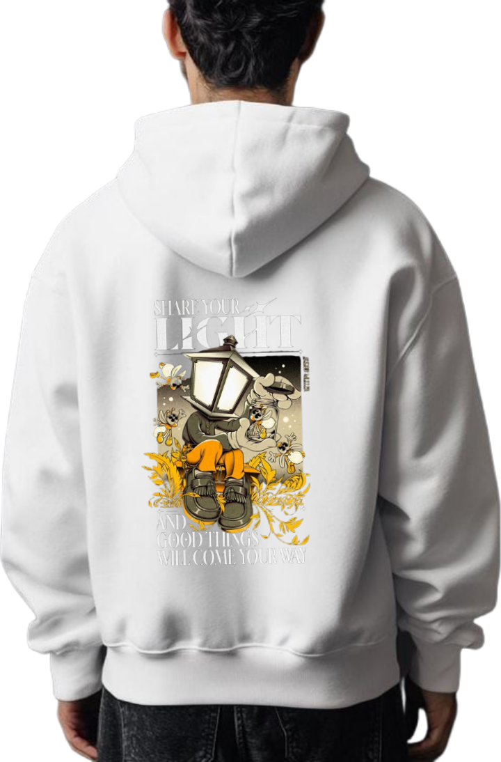 aliens Oversize Hoodie Back White 19