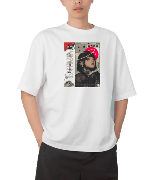 RANDOM ANIME GIRL  t- shirt White 19