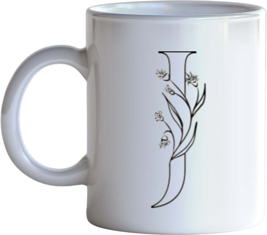vector letter Mug J 19