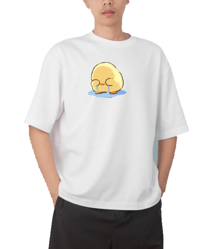 duck One Size t- shirt  White 19