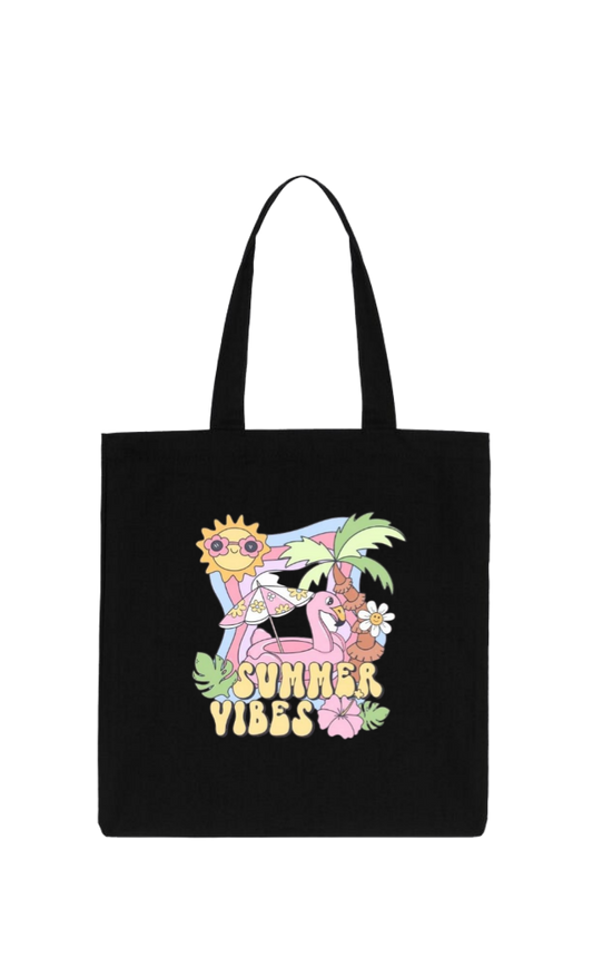 Summer Vibes tote bag Black 19