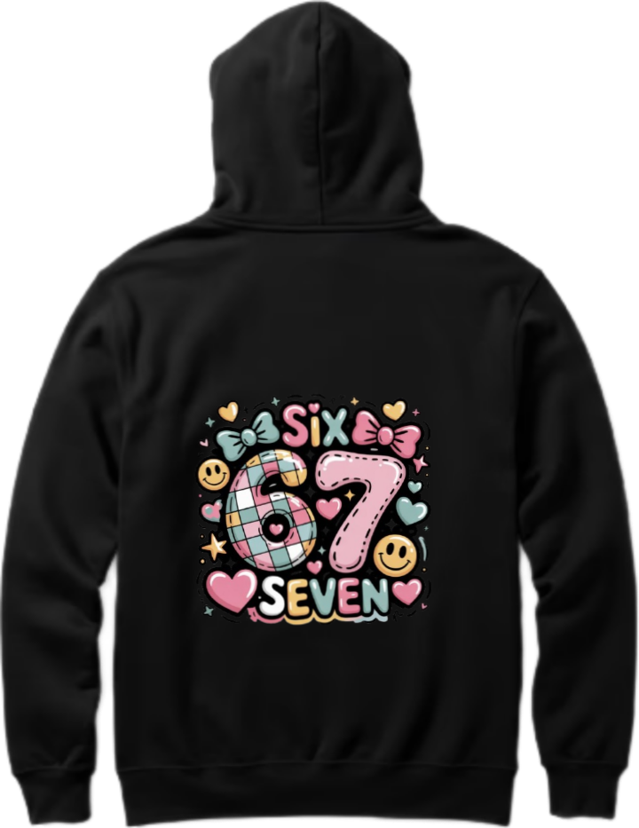 designs 67 Oversize Hoodie Black Back 19
