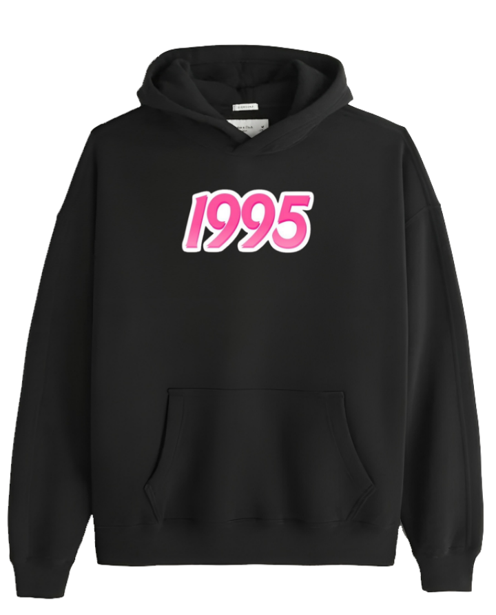age Oversize Hoodie Black 1995