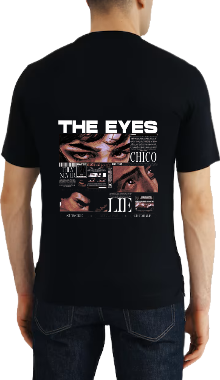 THE EYES t- shirt One Size Black Back 19