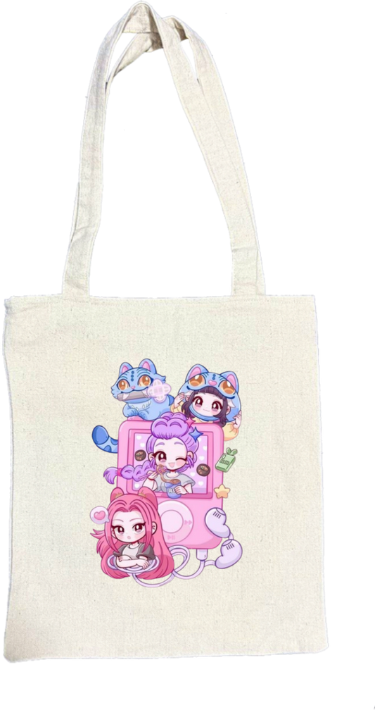 Hunterix kpop tote bag Beige 19