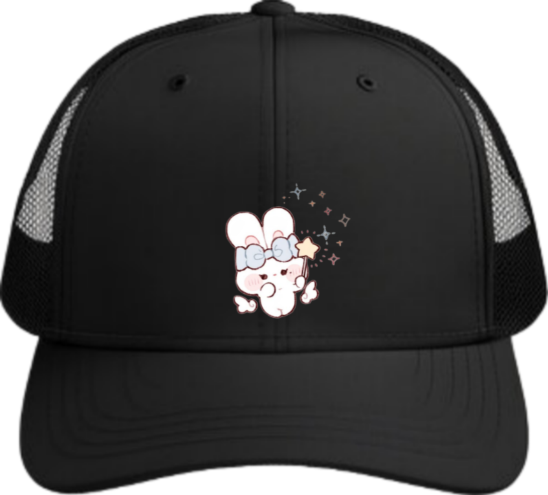 bunny Baseball cap Black 19