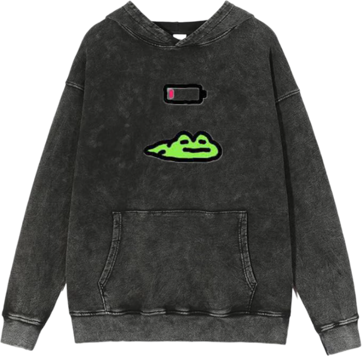 Frog Oversize Hoodie Washed 19