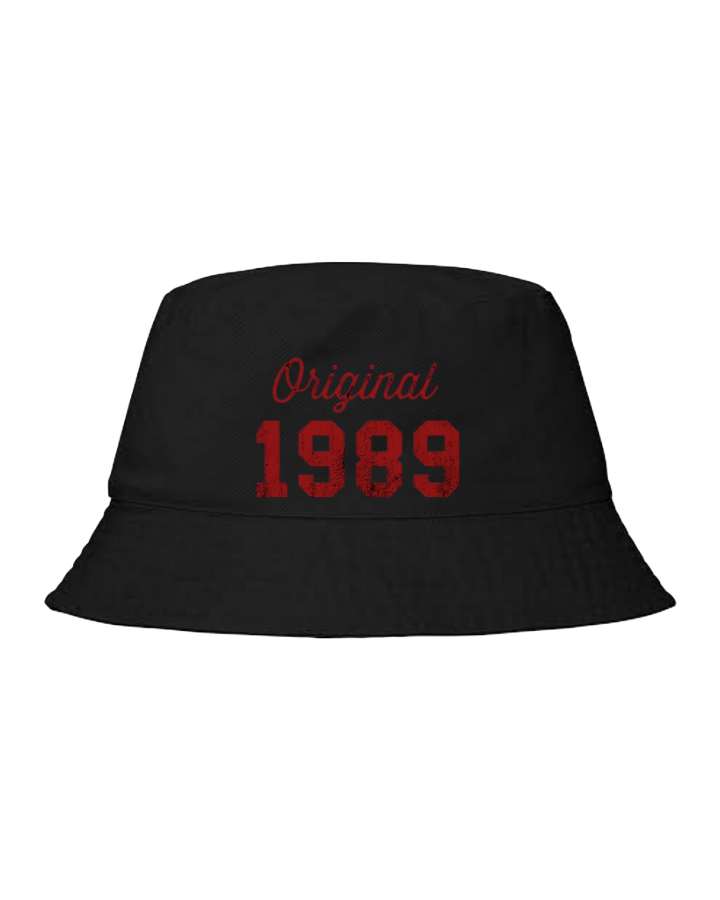 age Bucket hat Fishman hat cap Black 1989